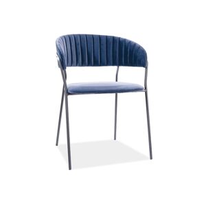 Signal Židle Lira B Velvet Barva: Modrá