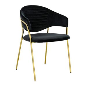 ArtKing Židle NAOMI zlatá podstava Farba: Čierna