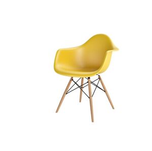 ArtD Židle P018W / inspirovaná DAR / Farba: Žltá
