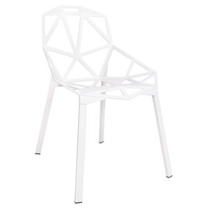 King Home Krzesło SPLIT PREMIUM białe - aluminium, nogi białe