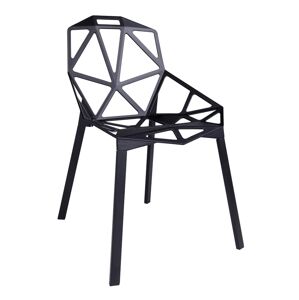 King Home Krzesło SPLIT PREMIUM czarny - aluminium, nogi czarny