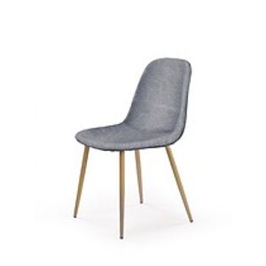 Židle: HALMAR K220 HALMAR - poťahový materiál: tkanina sivá