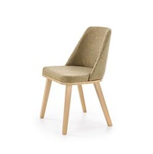 Židle: HALMAR PUEBLO HALMAR - poťahový materiál: Látka - Kreta 13, HALMAR - drevo: masívne bukové drevo - dub medový