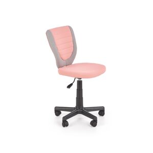 Židle: HALMAR TOBY HALMAR - poťahový materiál: látka - ružová/ sivá