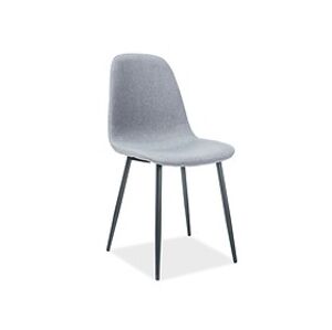 Židle: SIGNAL FOX SIGNAL - stoličky: kov čierny/ tap.49 sivá