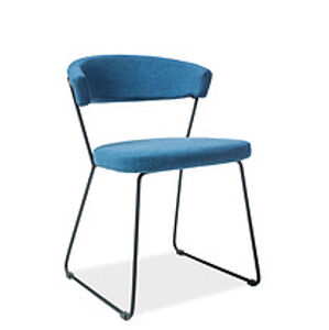 Židle: SIGNAL HELIX SIGNAL - stoličky: látka tap.82 modrá