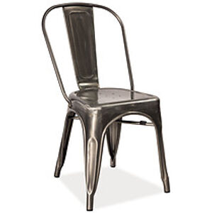 Židle: SIGNAL LOFT STAL - kartáčovaná SIGNAL - stoličky: kov