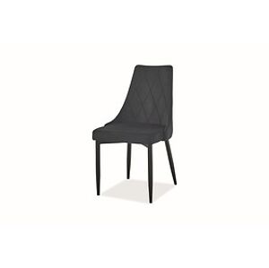 Židle: SIGNAL TRIX B VELVET SIGNAL - stoličky: kov/ tkanina čierna (Bluvel 19)