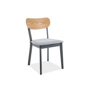 Židle: SIGNAL VITRO SIGNAL - stoličky: dub/ grafit/ sivá tap.115