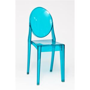 Židle Viki modrý transp.